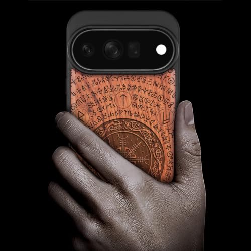 Étui pour Pixel 11 Pro antichoc protégeant votre écran grâce au bois magnétique rose