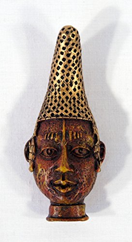 Imanes decorativos de máscaras africanas pintadas a mano miniatura 2