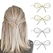 Aikeis 4 Stück Haarspangen mit Metallschleife für Damen und Mädchen, schick, schlicht, modisch, Haarschmuck, einfache Geschenke (Gold, Silber) MI 4 günstig Kaufen-Aikeis 4 Stück Haarspangen mit Metallschleife für Damen und Mädchen, schick, schlicht, modisch, Haarschmuck, einfache Geschenke (Gold, Silber)