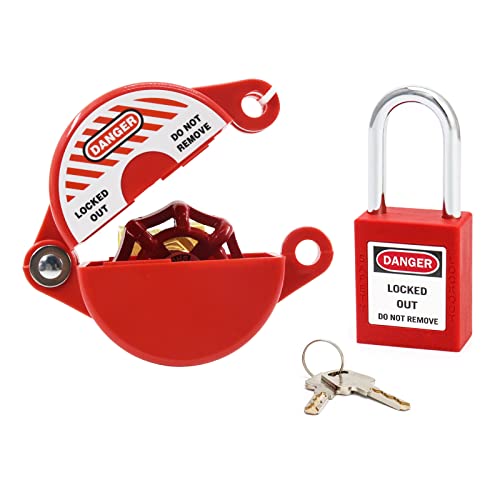 Young Dance Gate Valve Lockout and Safety Padlock,1Set, Hose Bib Lock for…