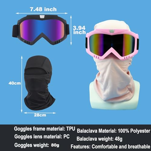 LJDJ Dirt Bike Goggles 2-Pack