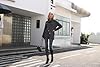 GRECERELLE Women's Winter Jumpers Knit Warm Turtle Neck Wrap Asymmetric Hem Jumper Sweater Tops with Button for Ladies (Dark Grey, S) #2