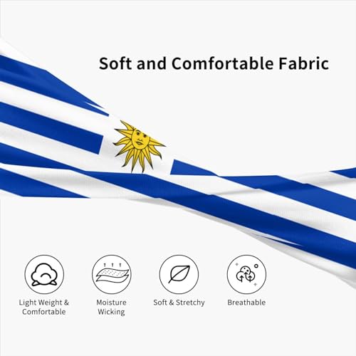 Image of Cute Flag Headbands Women Men Flag Sweatband Sports Headband for Running, Cycling, Yoga Gym, Working Out