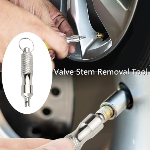 Image of 2 Pack Valve Core Removal Tool Professional Tire Valve Stem Tool for Automotive Motorcycle Bicycle Repair Install Accessory
