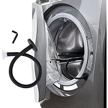 MYMOON HOME Front Load Washer Door Prop with Flexible Suction Cup and Magnetic Attachment, Improves Air Circulation to Reduce Odors, Fits Dryers and Dishwashers, Easy Install Black