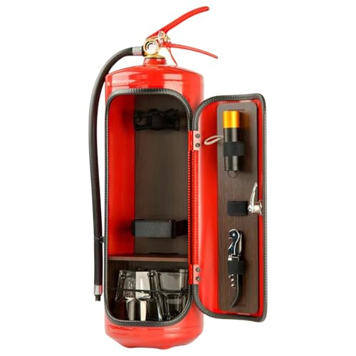 minis-bar Pour Extincteur, Extincteur Bar Vin, Range Bouteille Whisky Extincteur, Cadeau De Pompier, minis Bar Portable Pour Les Amateurs De Whisky,...