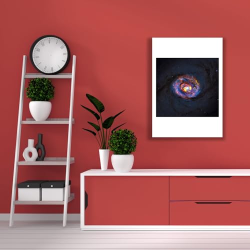 Impression Hubble télescope galaxie grand format pour masquer un mur vide