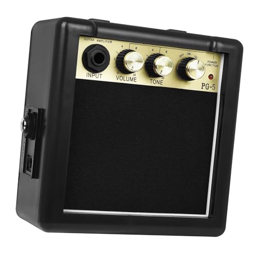 Garende Electric Guitar Amplifier,Bass Amplifier 5W,Speaker, for Beginner Practice Instrument Accessory Versatile Mini Guitar Amp