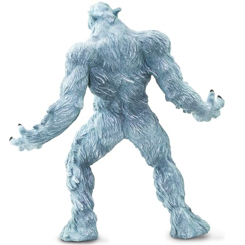 Safari Ltd Bigfoot, 8 cm, mythologische Spielzeugfiguren für Kinder | Ungiftig und BPA-frei | Für Kinder ab 3 Jahren geeignet, Hellblau, Weiß