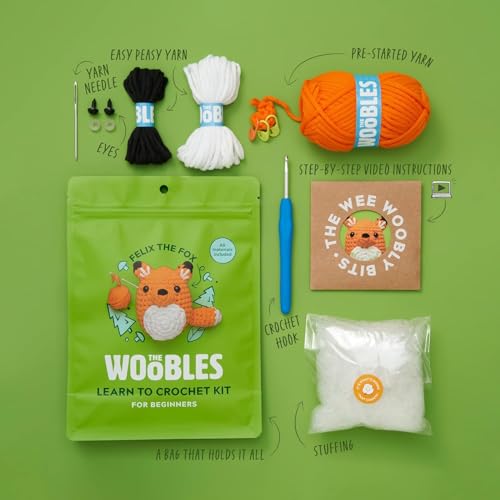 image for The Woobles Crochet Kit for Beginners - Easy Arts and Crafts Knitting 