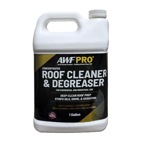 AWF PRO Roof Cleaner & Degreaser Concentrate 1 Gallon Commercial and RV Deep Cleaning & Surface Prep - Makes 31 Gallons in Pressure Washer Applications