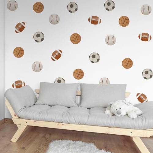 Vinilo decorativo de balones deportivos para pared miniatura 6