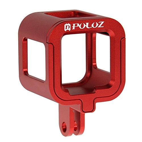 PULUZ Housing Frame Cage for Gopro HERO4/5 Session Camera, Protective Shell Cage CNC Aluminum Alloy Housing Cage with Insurance Frame for Sport Action Camera