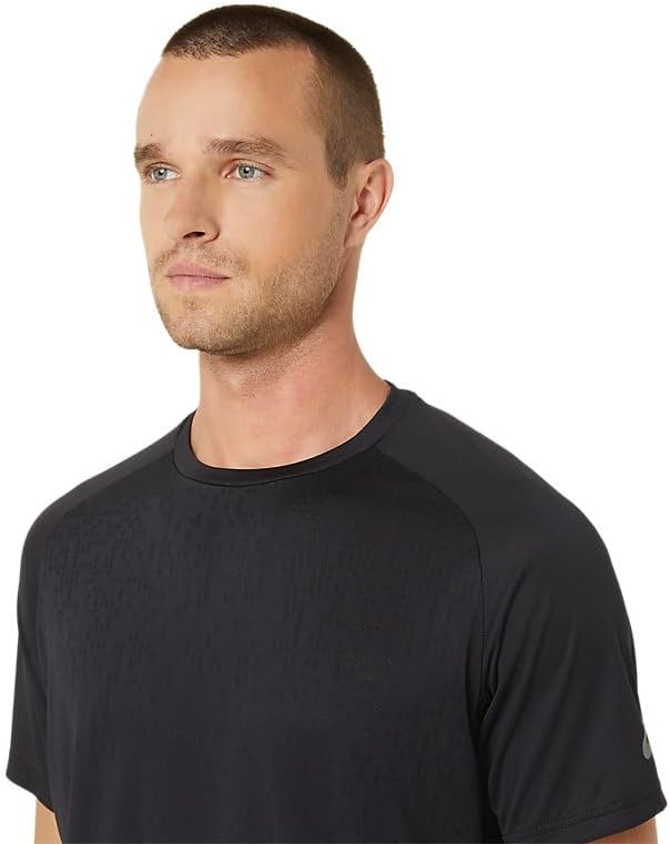 ASICS Men's ACTIBREEZE Jacquard Short Sleeve TOP Training Top