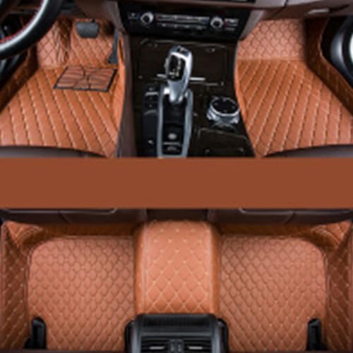 Tapis de sol de voiture Volvo S60 cuir marron idéal pour voyages en famille et météo