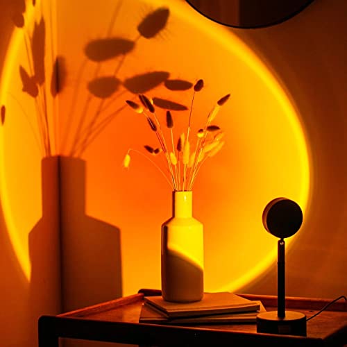 Lampe projecteur de coucher de soleil USB pour fête de Noël et salon