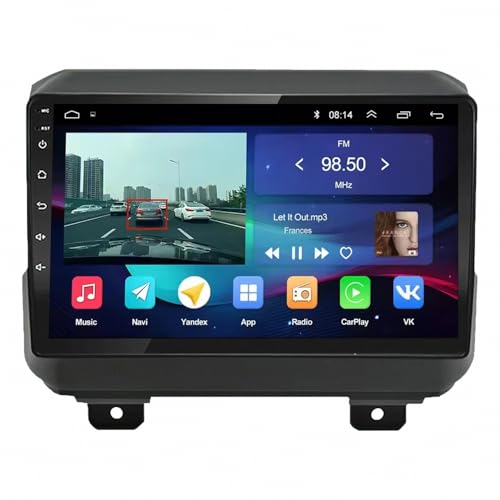 Radio coche 2 DIN con pantalla multimedia para Jeep Wrangler 2018-2019 y Mirror Link