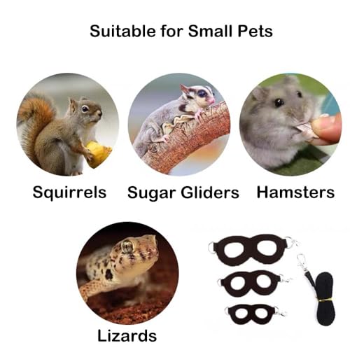 Image of 3+1 Sugar Gliders Harness Leash Set with Carrier Carry Carrying Bag Pounch Training Walking Gear Traction Rope Strap Small Animal Leash for Hamster Lizards Dragon Squirrels Rats