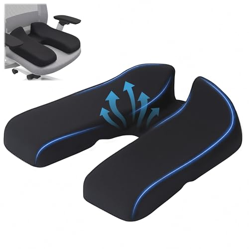 BALAPET Prostate Relief Cushion V-Shaped Memory Foam Seat Cushion for Tailbone Pain & Coccyx Relief Ergonomic Hemorrhoid Cushion for Office Chair Car & Home Donut Pillow Alternative