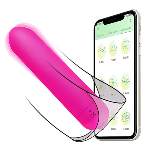 Portable Wireless Massage Device with App Control, Mini Compact Design, Quiet Soft Silicone, Waterproof, 10 Adjustable Modes, USB Rechargeable Model-310