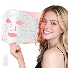 Red Light Therapy for Face, 7-1 Colors LED Light Therapy mask, Rechargeable LED Face Mask for Anti-Aging, Skin Firming & Radiant Glow at Home