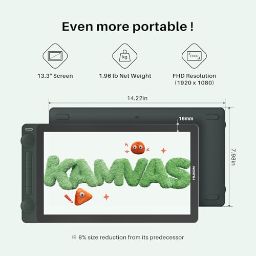 Image of HUION KAMVAS 13 (Gen 3) SE Drawing Tablet with Screen, 16K Pressure, 13.3 inch