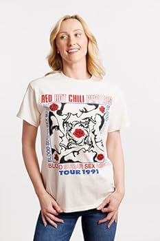 Camiseta Red Hot Chili Peppers Magic Tour '91 Adulto Natural 90s