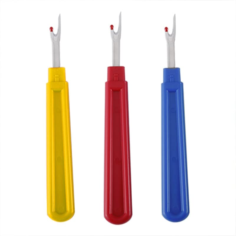 3Pcs Large Size Plastic Handle Craft Thread Cutter Seam Ripper Stitch Unpicker Sewing Tool Sewing Accessories