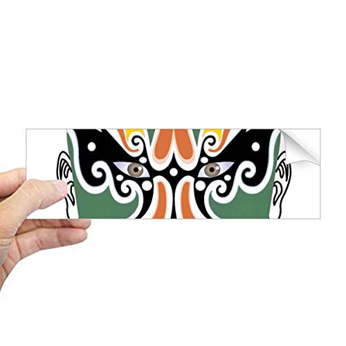 Autocollant masque opéra de Pékin DIYthinker sticker rectangulaire - 2