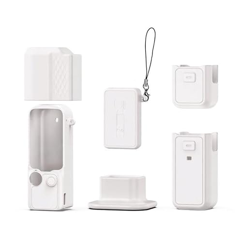 BTG �I�[�����E���h�Z�b�g �V���R���ی�J�o�[�P�[�X DJI Pocket 4 �A�N�Z�T���[�Ή� �X�N���[���v���e�N�^�[ �V���R���P�[�X �n�E�W���O(�z���C�g)