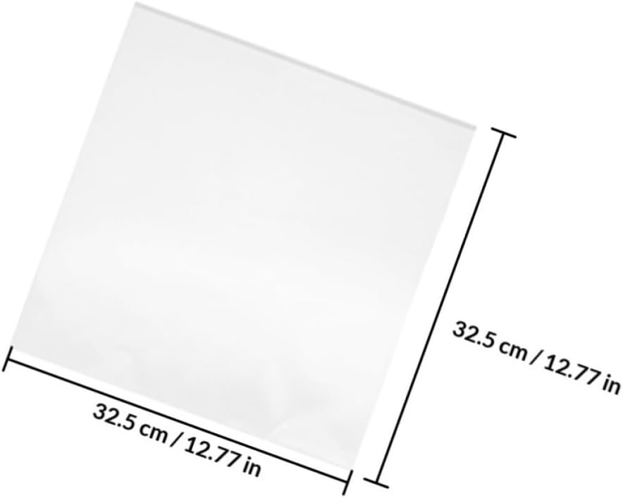 Vinyl Record Outer Sleeves Album Covers Plastic White 24pcs | Portable Waterproof Design, for Photos and Other Items, Travel Parties