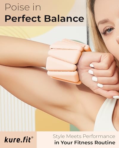 Image of Pilates Weight | Wrist & Ankle Weights for Women | Weighted Bangles | 1LB / 2LB Each (Set of 2)