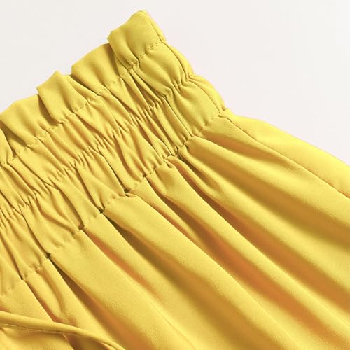 Skirts for Women Bohemian Maxi Skirt Flowy High Waist A-Line Pleated Detail Summer Beach Casual Dress4