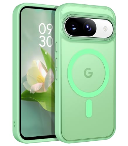 BENTOBEN for Google Pixel 9 Case [Compatible with Magsafe] Translucent Matte Magnetic Pixel 9 Case Slim Fit Shockproof Women Men Girls Boys Protective Phone Cases for Google Pixel 9 6.3