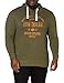 TOM TAILOR Men+ Print Hoodie Suter Pulver, Olive 13050-Ovillo de Peluche, Color Verde, XXXXXL para Hombre