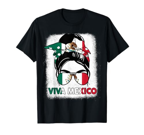 Viva Mexico-Shirt Women Mexican Flag Independence Day Funny T-Shirt