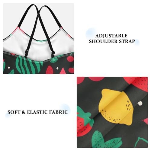 Watermelon Strawberry Girls One Piece Swimsuits Summer Quick Dry Beach Bathing Suit4