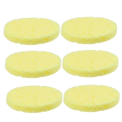 VICASKY 12pcs Natural Thickened Skin Care Sponge Soft Facial Cleansing Puff for Makeup Removal and Daily Face Care Gentle Exfoliating and Deep Cleaning Tool
