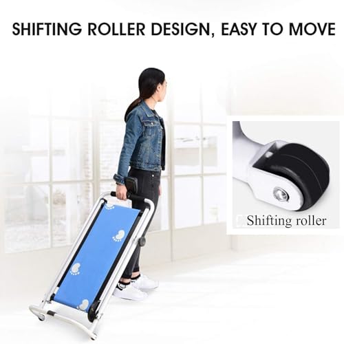 Image of Foldable Treadmill LED Display Jog Machine Aerobic Sport Fitness Equipment Mini Treadmill Home Silent Folding Walker Easy to Move