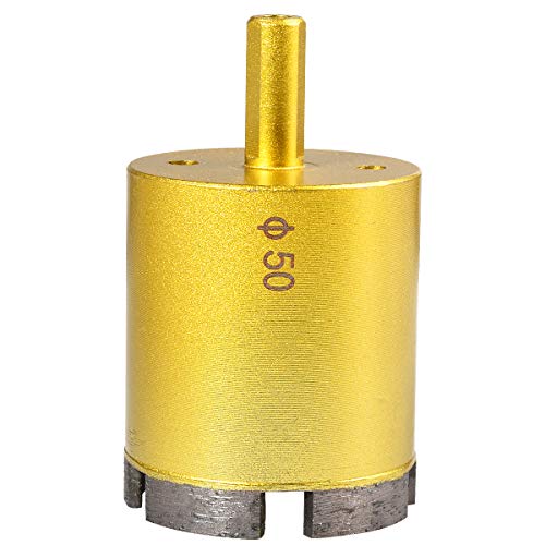 KATUR 50mm Dia Diamond Hole Saw Diamond Core Drill Bit, Masonry Hole Saw Porcelain Tile Hole Cutter for Marble, Glass, Slate, Ceramic, Granite, Quartz Gemstone
