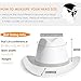 Gossifan Western Cowboy Hat for Men Women Fashion Fedora Hat with Bling Diamond Buckle Belt-White with Rhinestone