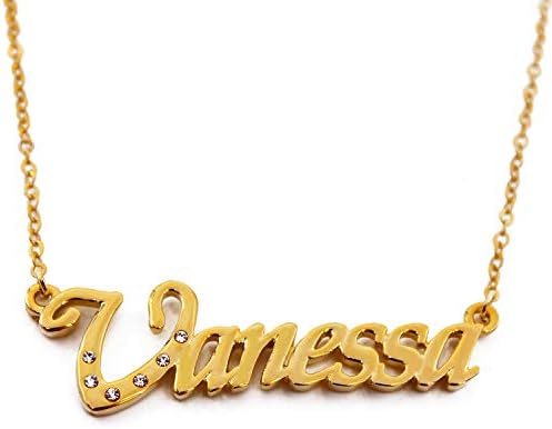 Vanessa Personalized Name Necklace 18K 
