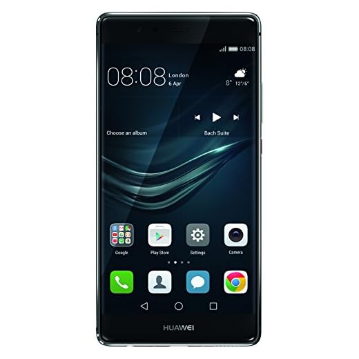 Huawei P9 Plus Smartphone, LTE, Display 5.5'' FHD, 64 GB Memoria Interna, 4 GB RAM, Fotocamera 12 MP, Batteria 3400 mAh, Grigio