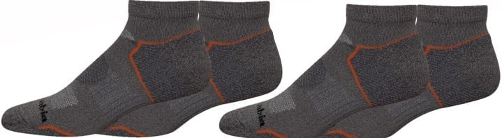 Columbia Men’s 4-Pack Low Cut Balance Point Walking Socks
