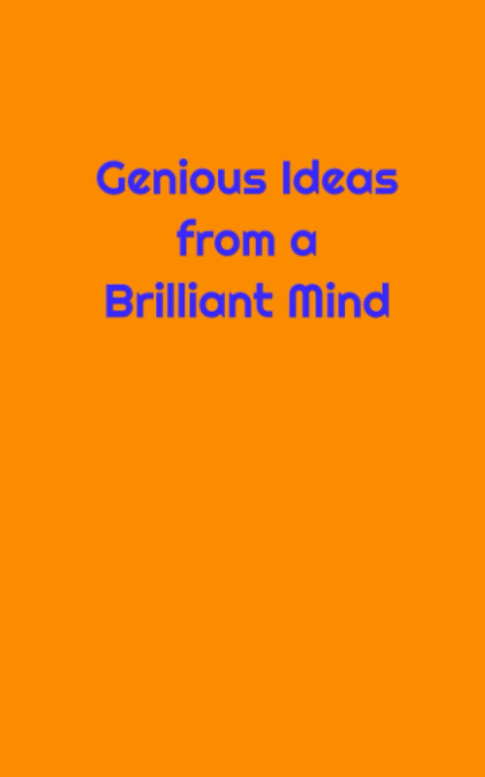 Genius Ideas Notebook 5x8 inches 100 pages