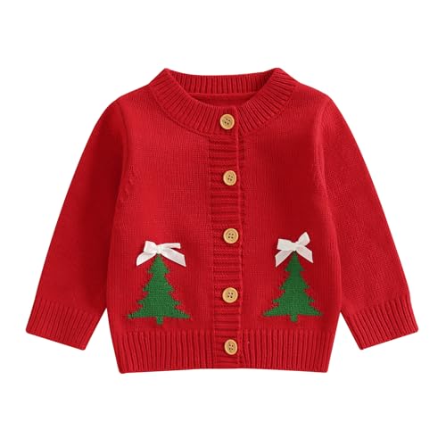 Image of Baby Girl Cardigan Valentines Day Knit Sweater Love Heart Chunky Coat Knitwear Toddler Fall Winter Clothes