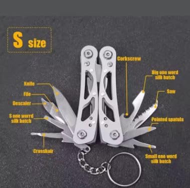 Pocket Multi-Tool with Pliers, Stainless Steel, Silver - Image 3