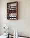 Mansfield Cabinet No. 101 - Solid Wood Spice Rack Cabinet Willow Grey stain/Black