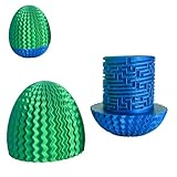 Mystery Egg Puzzle Box 8cm 3D Nervige Geschenkbox mit Labyrinth Spiel Verstecktem Fach Ostern Lustige Denkaufgabe Wiederverwendbarer Überraschungs Geldhalter Geld Puzzle Box für Geburtstage Ostern (D)