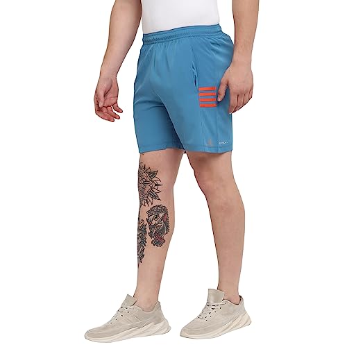 Image of YUUKI Men NSL CNS Stripe Shorts Shorts, DEEP Blue, S